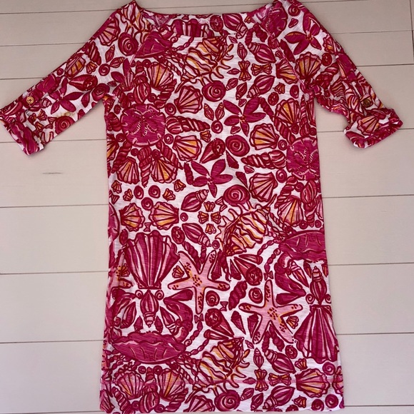 Lilly Pulitzer Dresses & Skirts - Lilly Pulitzer Knit Cotton T-shirt Dress